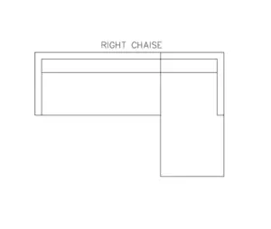 סלון פינתי - פינה ימין - כאשר עומדים מול הסלון החלק הקצר נמצא מימין