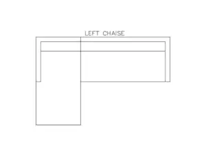 סלון פינתי - פינה שמאל - כאשר עומדים מול הסלון החלק הקצר נמצא משמאל