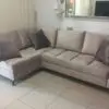 סלון פינתי נפתח למיטה דגם קפאלו - תמונה מבית לקוח מרוצה הסלון בגודל 265 על 170 על רגליים גבוהות נפתח למיטה זוגית גדולה עם ארגז מצעים