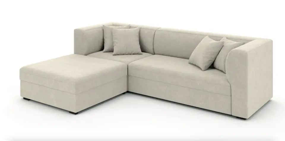 סלון פינתי נפתח למיטה דגם טוליפ , סלוי פינתי מעוצב בסגנון עם ארגז בתוך הפוף סלון פינתי קל לשימוש עם מיטה זוגית גדולה וארגז מצעים , בגודל 275 על 185 ניתן להזמין במגוון רחב של בדים