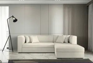 סלון פינתי נפתח למיטה דגם טוליפ , סלוי פינתי מעוצב בסגנון עם ארגז בתוך הפוף סלון פינתי קל לשימוש עם מיטה זוגית גדולה וארגז מצעים , בגודל 275 על 185 ניתן להזמין במגוון רחב של בדים