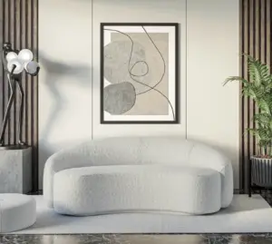 ספה מעוצבת דגם בוקה מושב קפיצים נוח , מבית היצרן divano איטליה , אחת מהספות המרשימות בעת הנוכחית , גב מעוצב , ומושב מעוצב אורך הספה 210 יבוא בלעדי של חברת beanco