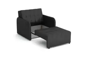 כורסא נפתחת למיטה דגם ויוה גראנד , בעלת מראה עשיר פתיחה מיוחדת קלה נפתחת קדימה למיטת יחיד , רוחב הכורסא כולל הידיות הינו 95 סמ , כורסא נפתחת למיטה ייצור אירופאי , בסטסלר במדינת ישראל מתאים לחדרים קטנים לחדרי אירוח למלונות לצימרים ועוד הספה נפתחת למיטה 80 על 190