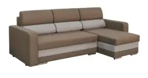 סלון פינתי דגם Leaf - בצבע חום