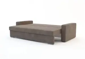 ספה דגם Leaf - עם מיטה פתוחה בצבע חום