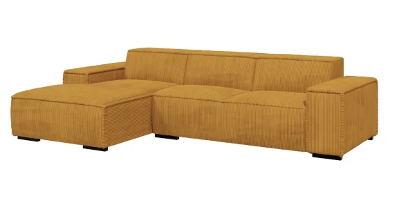 סלון פינתי מעוצב דגם קנקון - סלון פינתי גדול רביצתי סט ספוגים על בסיס של קפיצים מבודדים גודל הסלון 3 מטר על 171